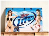 Vintage Miller Lite Beer Tin Sign