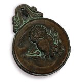 Bronze Athenian Letter Holder with Owl Relief