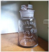 Elegant Equestrian Engraved Apothecary Bottle