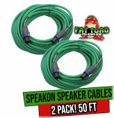 Fat Toad 50ft Speakon Cables (2 Pack) - Professional Pro Audio Solution