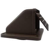 VentGuard 4" Brown Removable Screen Dryer Vent Hood