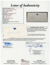 Nimitz Navy Business Card Autograph