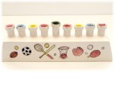 Sports-themed Hanukkah Menorah