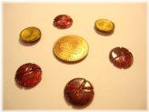 Vintage Ruby Deco Cabochons