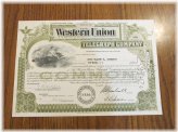 Vintage Telegraph Stock Certificate - 1957, 15 Shares