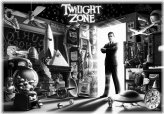 Twilight Zone Pinball Machine Translite - Monochrome Edition
