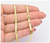 Golden Herringbone Anklet