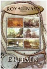 Gambian Naval History Stamp Set