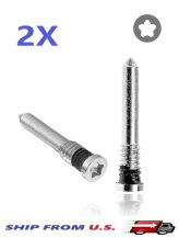 Silver Pentalobe Bottom Case Screws for iPhone 14, 14 Pro, 14 Pro MAX