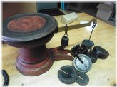 Marine Fish Scale Set with Brass Weights and Cast Iron Base - Early 1900s