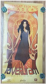 Whimsical River Tam Art Nouveau Poster