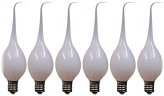 Country Style Silicone Dipped Candle Light Bulbs (7 Watt, 6-Pack)