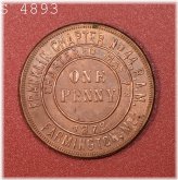 Masonic Chapter Penny - Farmington Franklin Token