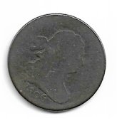 Antique Draped Bust Half Cent - 1806 Small 6 (AG)