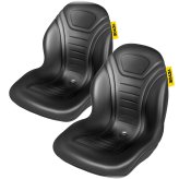 High Back Vinyl Seat Pair with Drain Hole