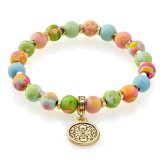 Tropical Clay Bead Bracelet