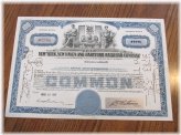 Vintage Railroad Company Stock Certificate Collection