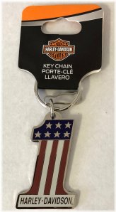 Harley-Davidson Patriotic Metal Key Chain