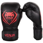 Contender Hook and Loop Boxing Gloves - Black/Red by Venum