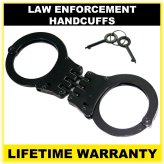 SteelGuard Double Lock Handcuffs - Black