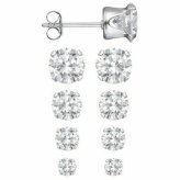 Sparkling Silver Studs Collection