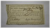 Comptrollers Office 10 Shillings Colonial Currency Signed by Ralph Pomeroy