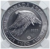 Snowy Gyrfalcon 1.5 oz Silver $8 Coin