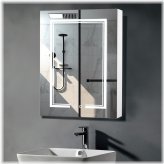 Radiance Reflections Bathroom Cabinet with Dimmable LED Lighting and Defogger