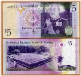 Tonga 5 Pa'anga Banknote (2012)