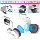 SoundBoost VR Headset Ear Muffs for Enhanced Audio Experience