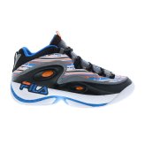 Hill 3 Black Leather Basketball Shoes for Men