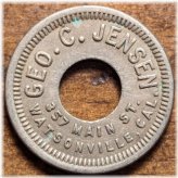 Watsonville Cigars 5¢ Trade Token