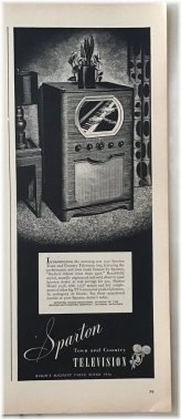 Sparton Town and Country Television - Radio's Richest Voice Collectible