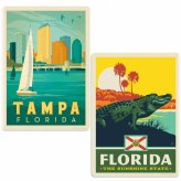 Gator Tales Vintage Sticker Set