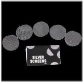 BRASS Silver Screens - 25 Pack, 0.75 inch Size