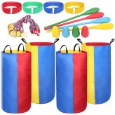 Race and Relay Fun Set: Sacks, Spoons, and Bands for All Ages