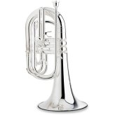 Silver Marching Baritone Instrument