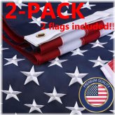 Stars and Stripes Deluxe Embroidered Flag