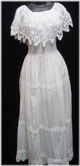 Heritage Cotton Dress with Lined Skirt in Multiple Sizes