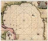 Gulf of Mexico 1631 Vintage Style Map