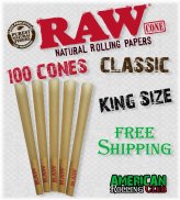 Natural King Size Classic Cones - 100 Pack