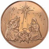 Nativity Copper Round