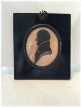 Victorian Gentleman Silhouette Tableaux