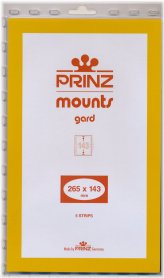 Prinz Black Stamp Mounts - Pack of 5