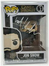 Jon Snow Funko Pop Autographed by Kit Harington with Beckett BAS Witness