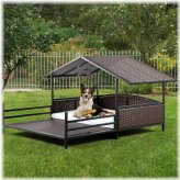 Rattan Retreat for Large Dogs