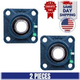 SolidBase Pillow Bearings (1" Bore, 4 Bolt Flange, Set of 2)