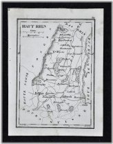 French Rhine Region Map - 1833