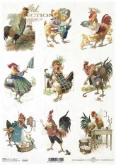 Dapper Hens Rice Paper Sheets