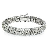 Dazzling Diamond Tennis Set Bracelet